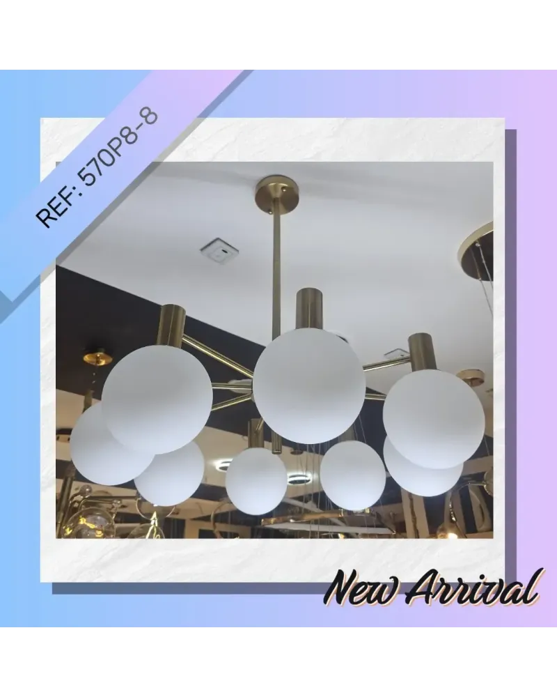 suspension moderne  a 8 boules