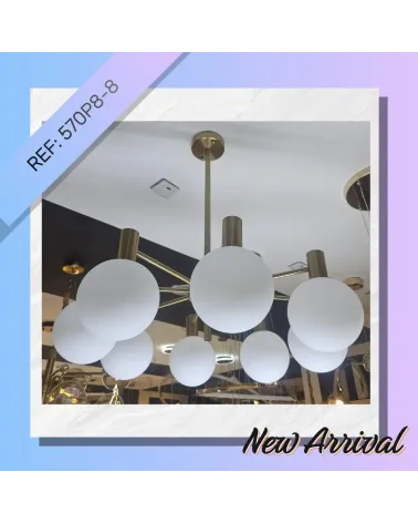 suspension moderne  a 8 boules