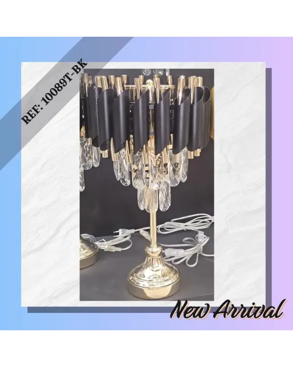 abat jour cristal noir