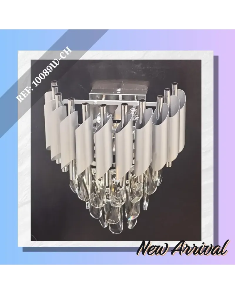 applique cristal gris