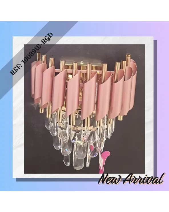 applique cristal rose gold