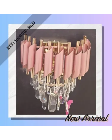 applique cristal rose gold