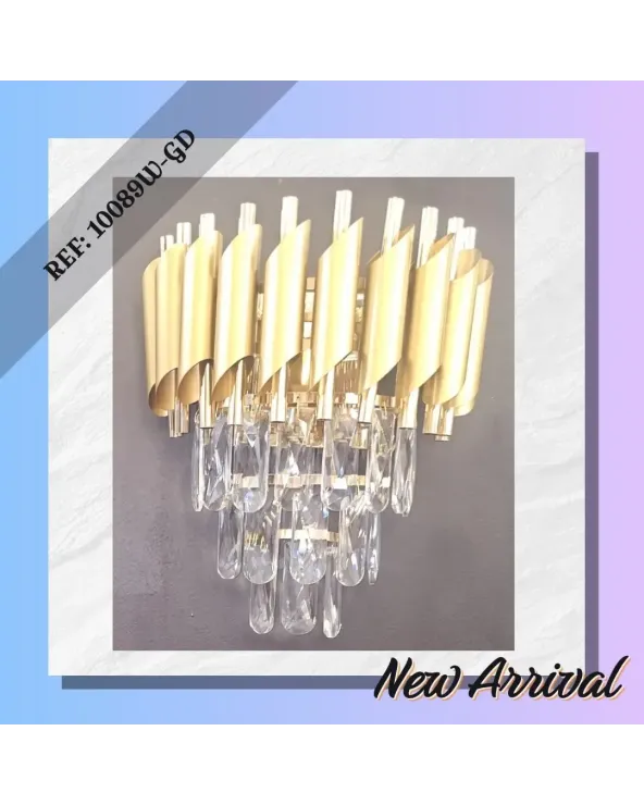 applique dore en cristal