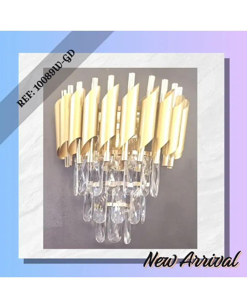 applique dore en cristal