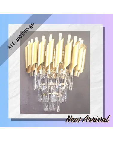 applique dore en cristal