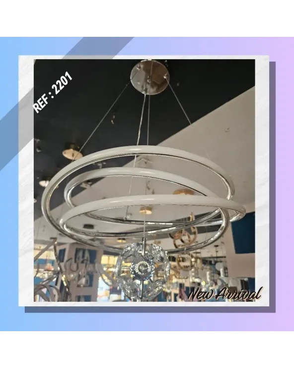 SUSPENSION LED DIA 50CM CHROM