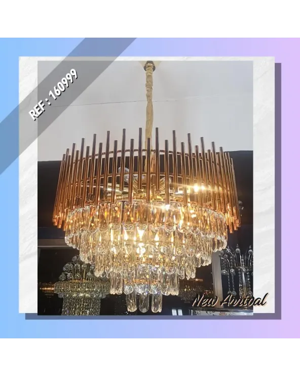 LUSTRE MODERNE CRISTAL