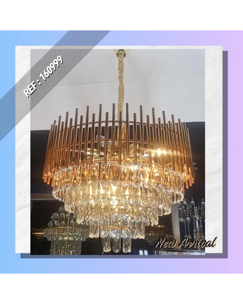 LUSTRE MODERNE CRISTAL