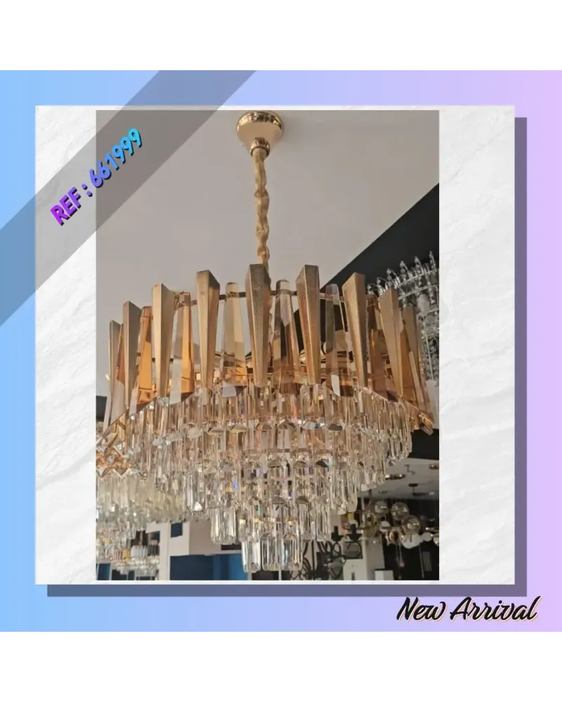 LUSTRE MODERNE CRISTAL