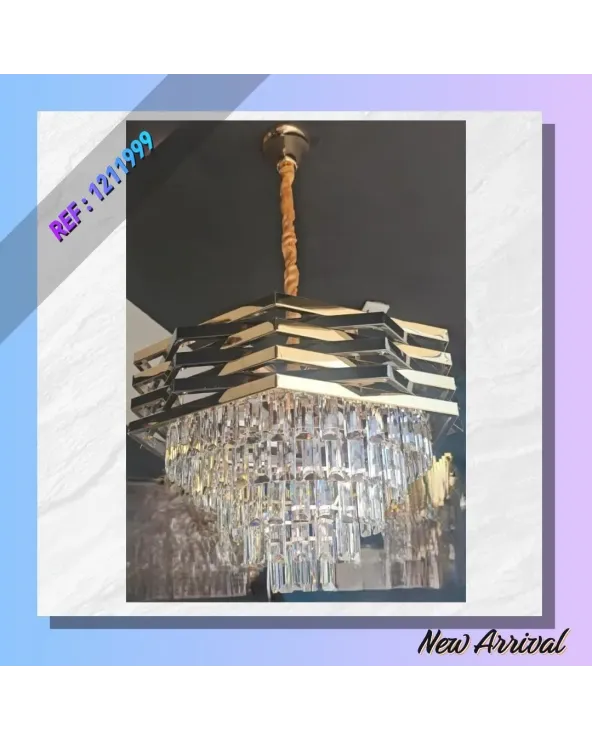 LUSTRE MODERNE CRISTAL