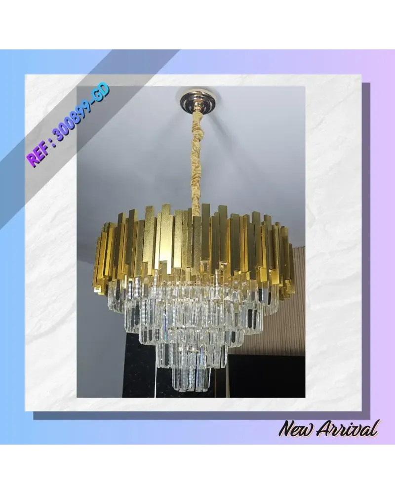 LUSTRE CRISTAL DORE MODEL 3D