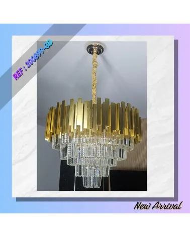 LUSTRE CRISTAL DORE MODEL 3D