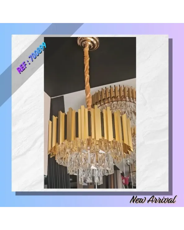 LUSTRE MODERNE CRISTAL