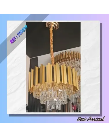 LUSTRE MODERNE CRISTAL
