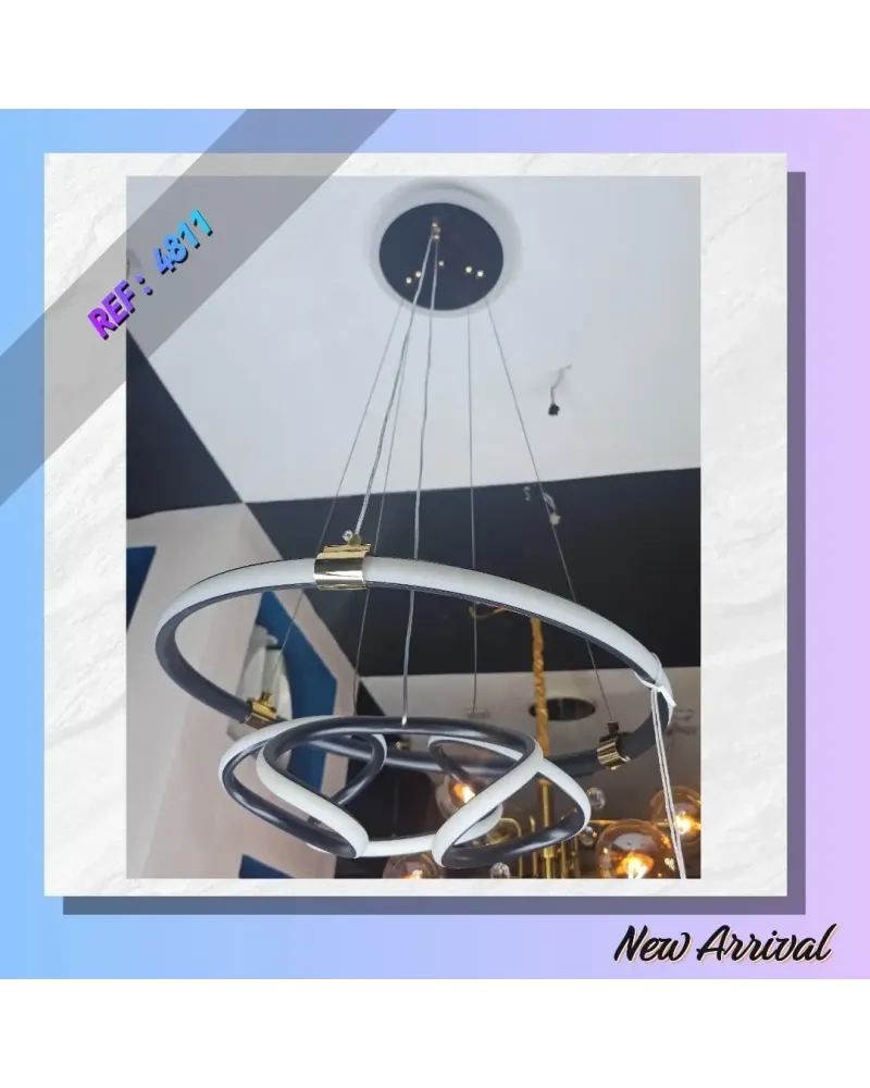 SUSPENSION LED BLACK