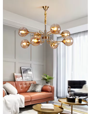 LUSTRE AMBRE 5808-8